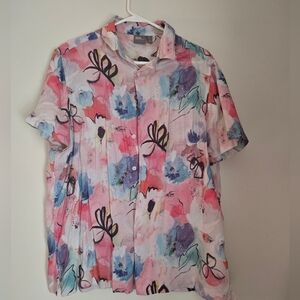 Asos Mens Floral Button Up Shirt Size Small